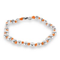 Pulsera Spadarella Spadini in Plata SPBR275-17.5 ARANCIONE
